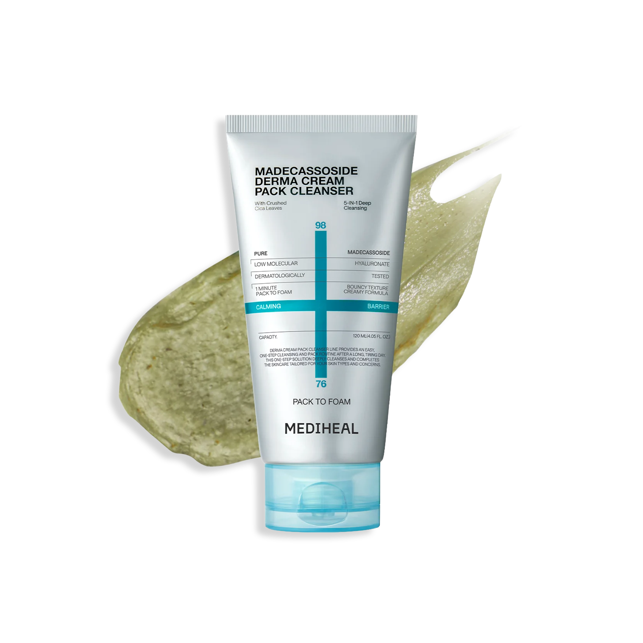 Derma Creampack Cleanser Madecassoside Calming Barrier | Mediheal US