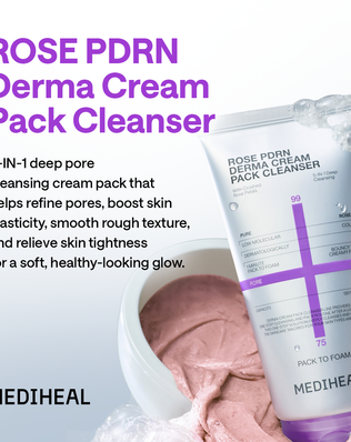 Derma Creampack Cleanser Rose PDRN Pore Firming