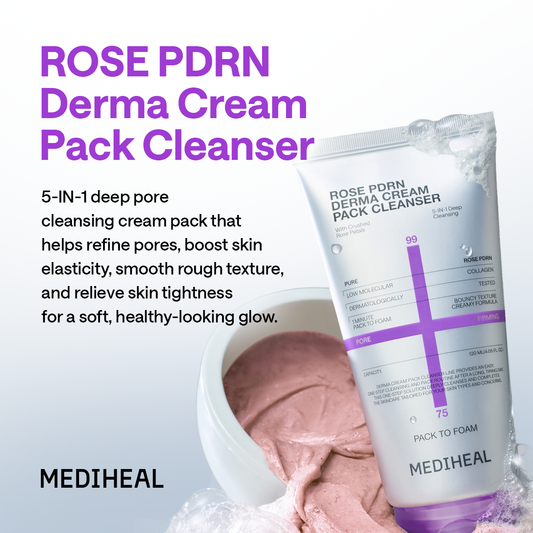 Derma Creampack Cleanser Rose PDRN Pore Firming